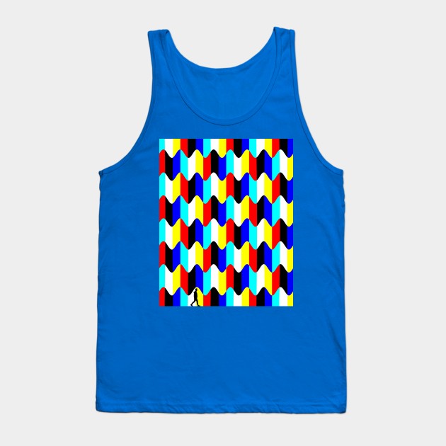 Rainbow stripes Tank Top by Psychedelistan